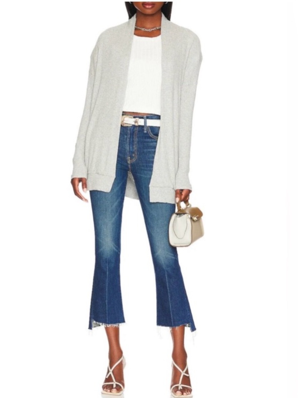 MOTHER Superior The Insider Crop Step Fray Jeans in Bad Reputation -28